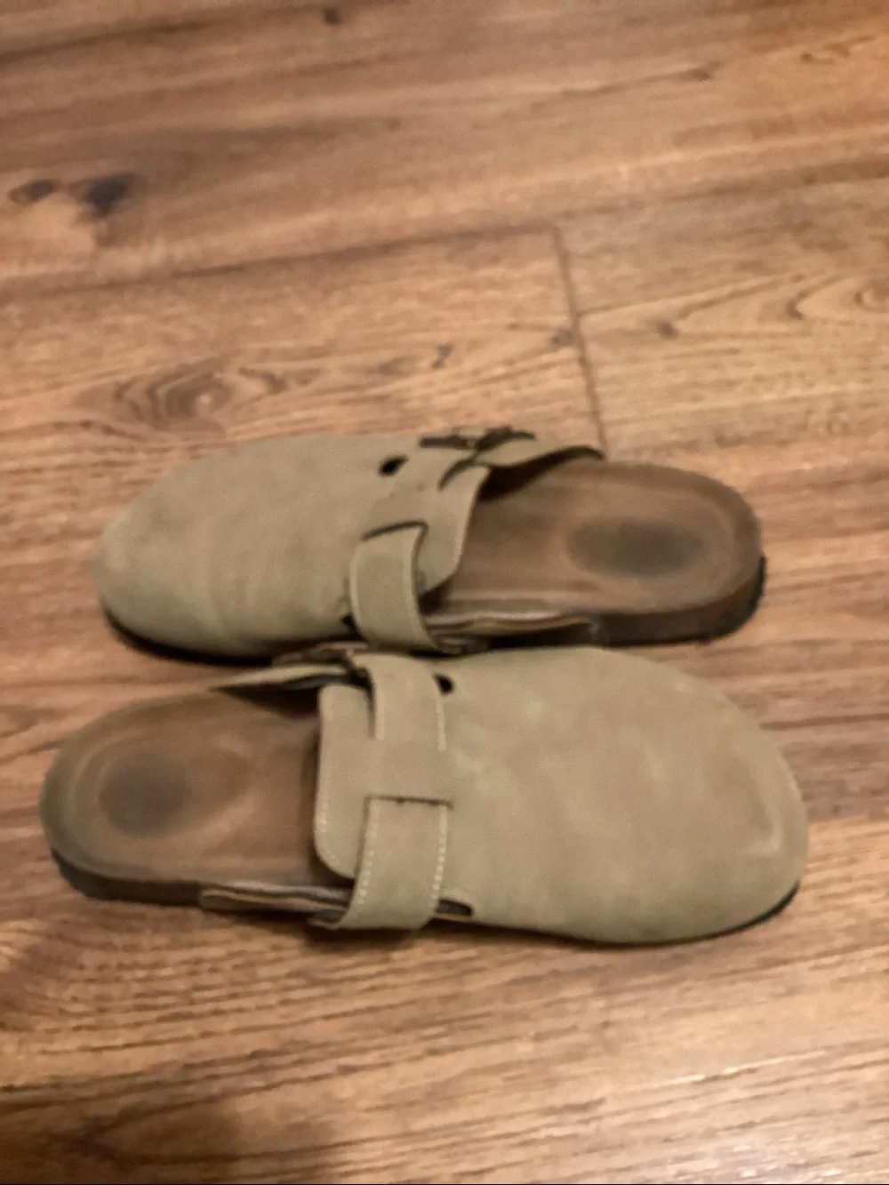 Men's Slip-On Clog in Light Tan with Adjustable Strap
